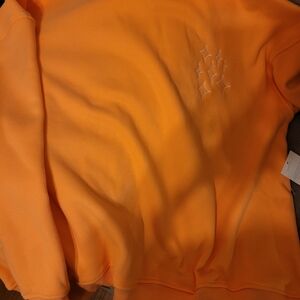 Altar'd State Bright Orange Crew Neck Sweater